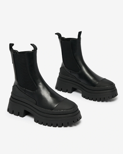 "Royalfashion" Moteriški plokščiapadžiai juodi batai "Neyda"