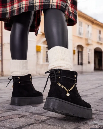 Royalfashion Женские ботинки на шнуровке Woruces
