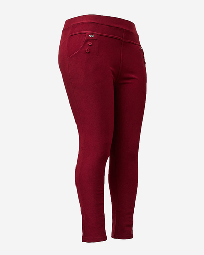 "Royalfashion" Moteriškos apšiltintos tregings kelnės PLUS SIZE