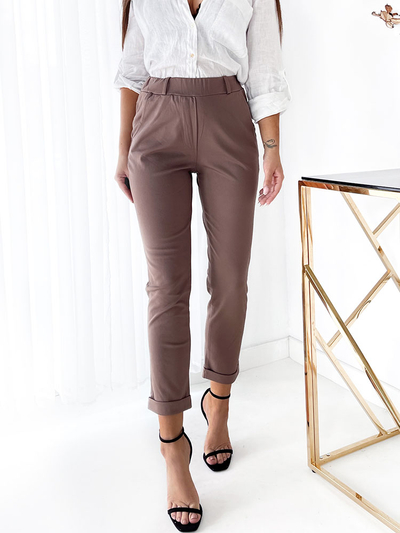 Royalfashion Светло-коричневые женские треггинсы