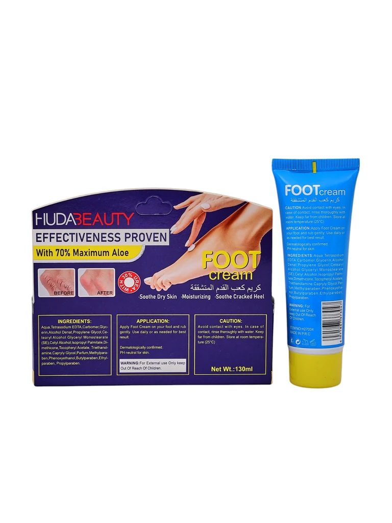 HudaBeauty Интенсивный увлажняющий и восстанавливающий крем для ног и сухих пяток