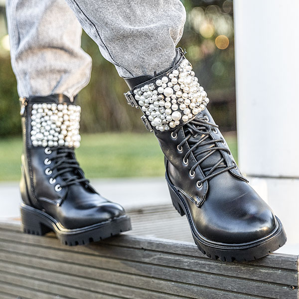 „Black Mais Pearl Workery Boots“ - avalynė