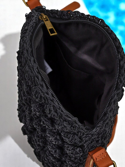 Royalfashion Maža moteriška šiaudinė rankinė Solea Mini