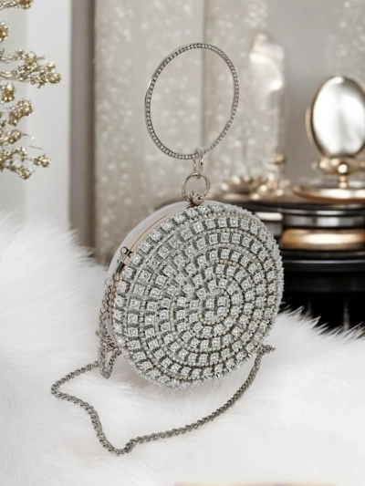 Royalfashion Женский клатч с цирконами Elira Noir