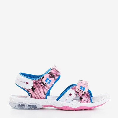 Różowe sandały dziecięce Jamie - Obuwie