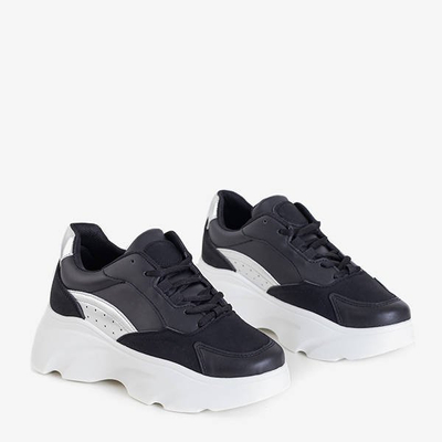 Juodi moteriški sportiniai bateliai su platforma Minervina - Avalynė