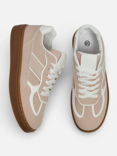 Женские кроссовки Luna бежевые экологичные повседневные на весну