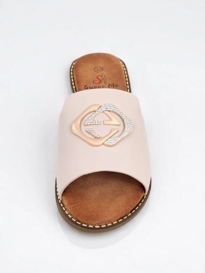 Royalfashion Women's Goldie Spark Flat Flip Flops