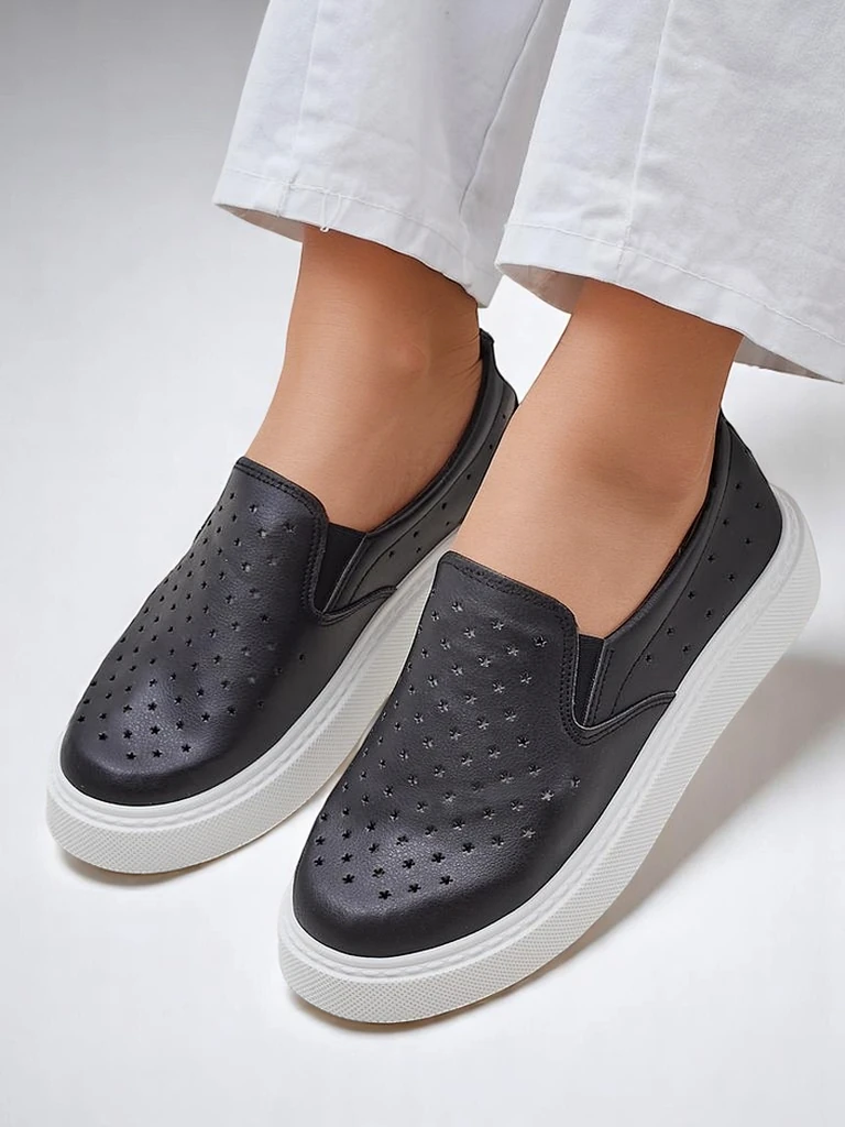 Royalfashion Проколотые женские сл Slip-On обувь Emayla