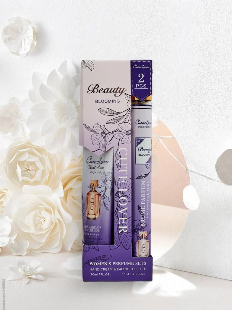 CaleoLuna Blooming rinkinys – rankų kremas ir kvepalai, 30 ml, 35 ml