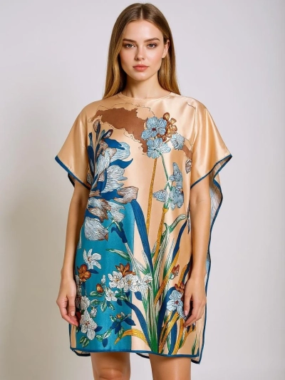 Sukienka Pareo Kalista Royalfashion – wielokolorowa, lekka tkanina, uniwersalna