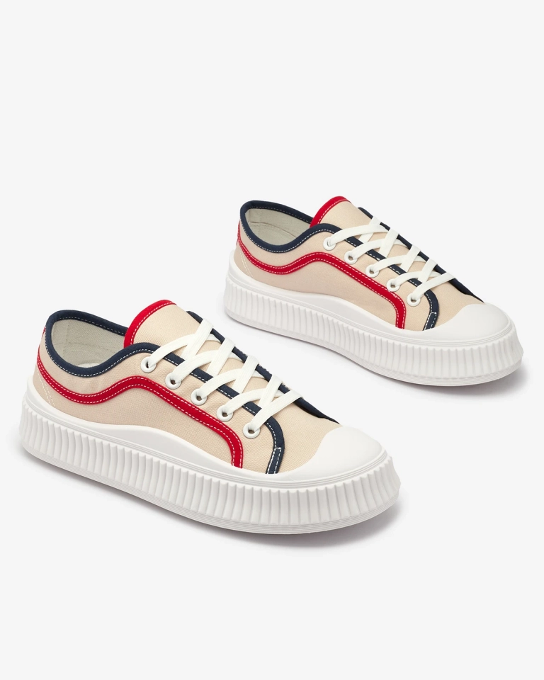 Royalfashion Женские кроссовки Casual бежевого цвета Lerianna