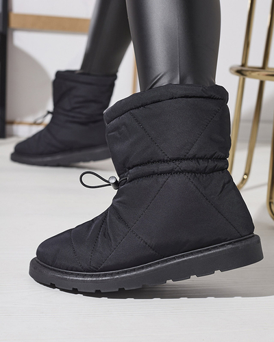 Juodi moteriški apšiltinti batai a'la snow boots Kaliolen - Avalynė