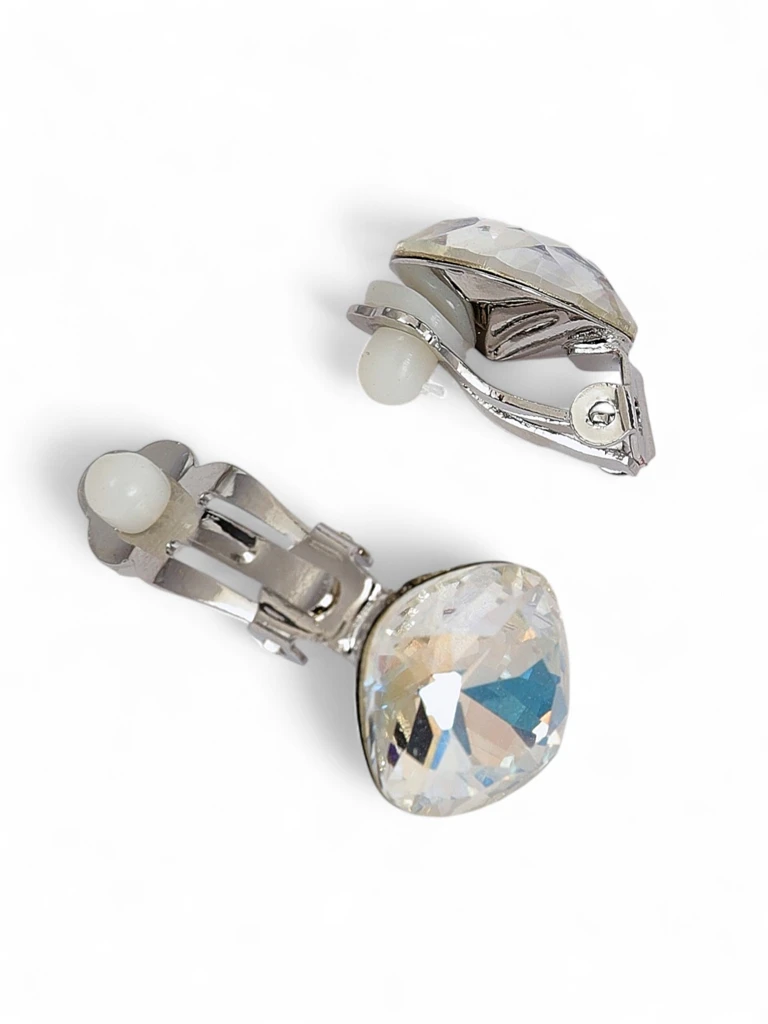 Royalfashion Клипсы серьги женские с кристаллом