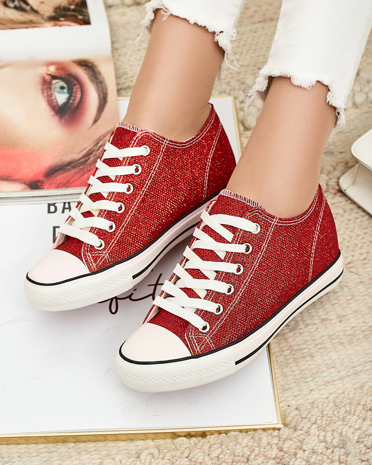 Royalfashion Женские кеды на закрытом якоре с блестящей нитью Segatop