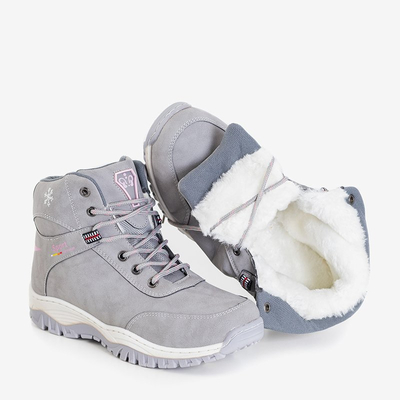 Šviesiai pilki moteriški sniego batai "Naida" - Avalynė