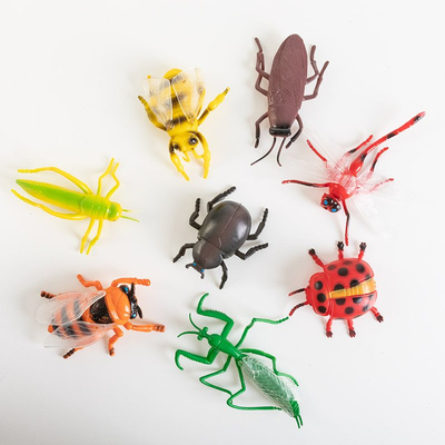 Детский набор резиновых насекомых 8 шт.