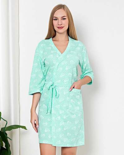 "Royalfashion" Moteriškas medvilninis chalatas "Heart"