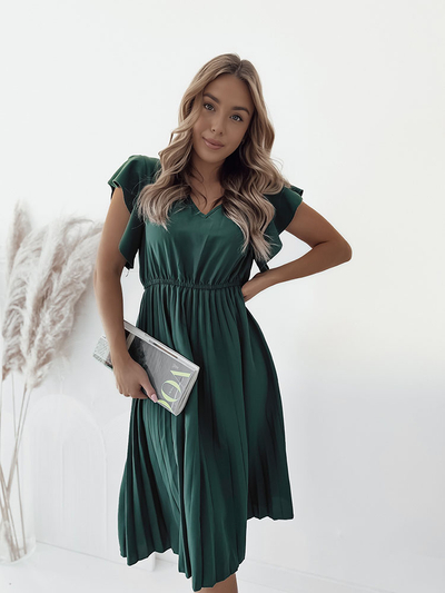 Royalfashion Женское плиссированное платье-миди