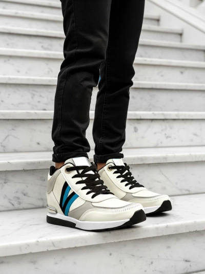 Calista Ekosistemos Moteriški Balti Sportbačiai su Platforma