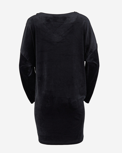 Moteriška tunika su kubiniu cirkoniu juodos spalvos - Drabužiai