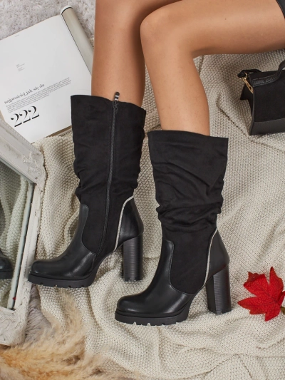 Moteriški eko zomšiniai aulinukai su raukta Elyndra aulo dalimi