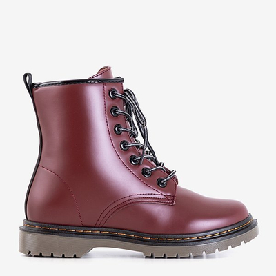 Бордовые женские ботинки Lesita