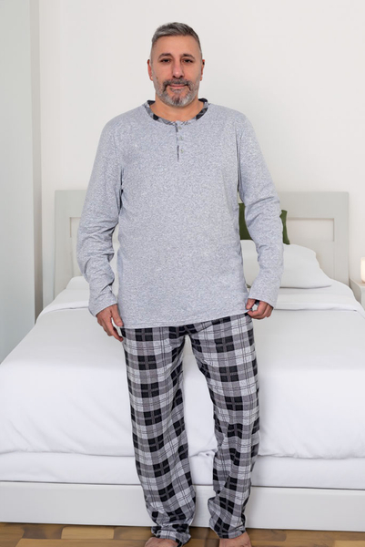 Royalfashion vyriški languoti medvilniniai pižamos PLIUS DYDIS