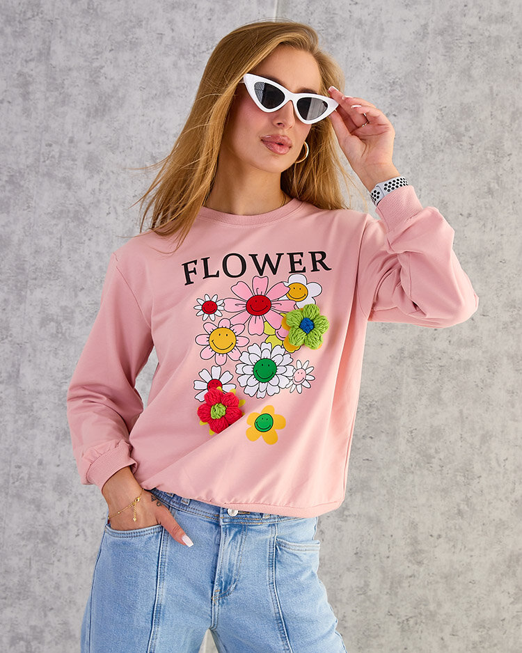 Royalfashion Женская хлопковая тонкая толстовка с принтом