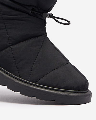 Черные женские утепленные сапоги a'la snow boots Kaliolen - Обувь