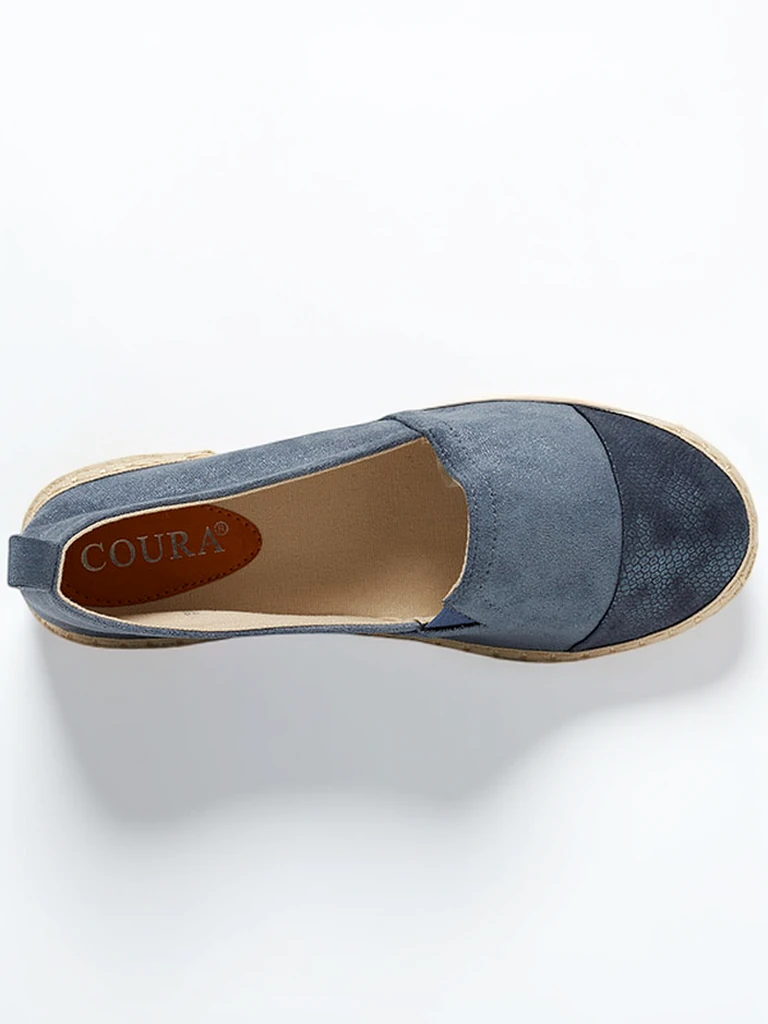 Moteriškos tamsiai mėlynos espadrilės su „Tinika“ puošmena - Avalynė