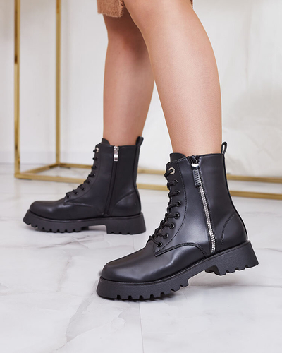 "Royalfashion" Juodi moteriški batai Basurb