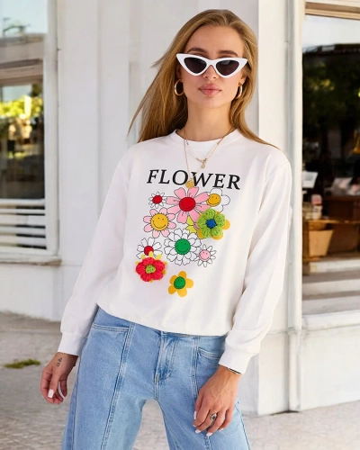 "Royalfashion" Moteriški medvilniniai plono rašto džemperiai