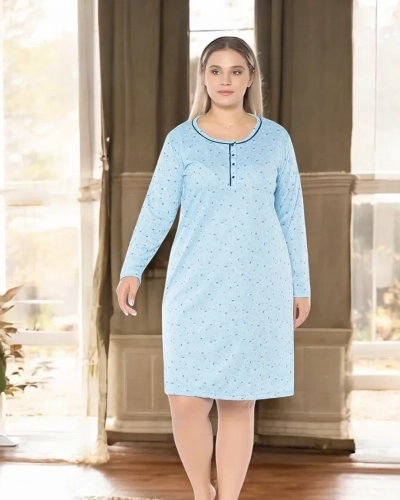 Royalfashion Moteriška naktinė su raštu DIDELIS DYDIS