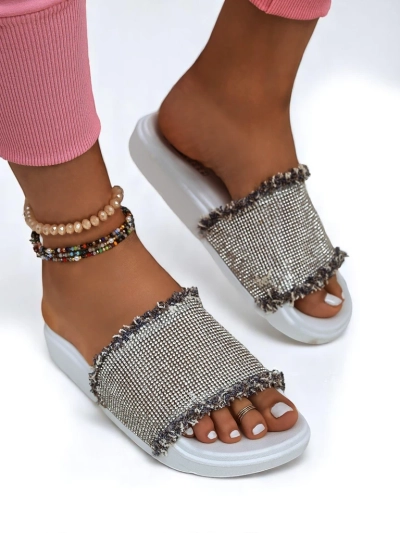 Royalfashion Women's SparkleWalk Flat Slides