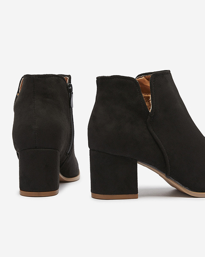 Женские сапоги из эко-замши черного цвета Frenas - Обувь