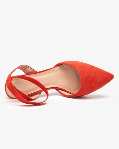 Oranžinės basutės ant stulpelio Brossi - Shoes