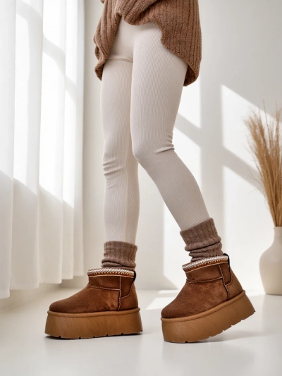 Royalfashion Женские короткие сапоги a'la snow boots Xoalla