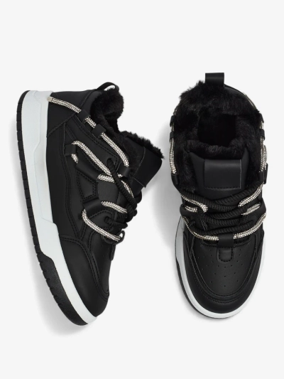 Moteriški Sneakers'ai Luna Juodi iš Ekologiškos Odos Kasdienai