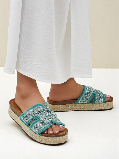 Royalfashion moteriškos sandalės su Candy Candy dekoracijomis