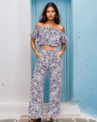 Royalfashion Женский комплект из двух частей с принтом
