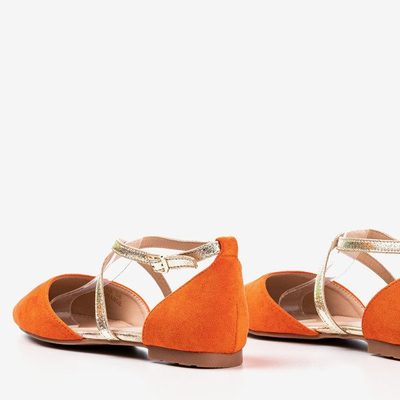 Оранжевые женские балетки Vosia