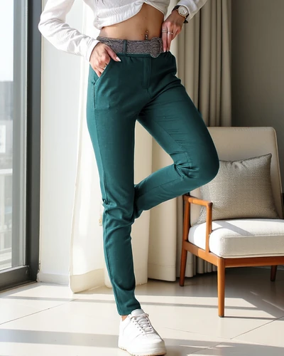 Royalfashion Moteriškos audinės kelnės