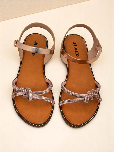 Royalfashion Женские сандалии с декоративными цирконами Bella Shine