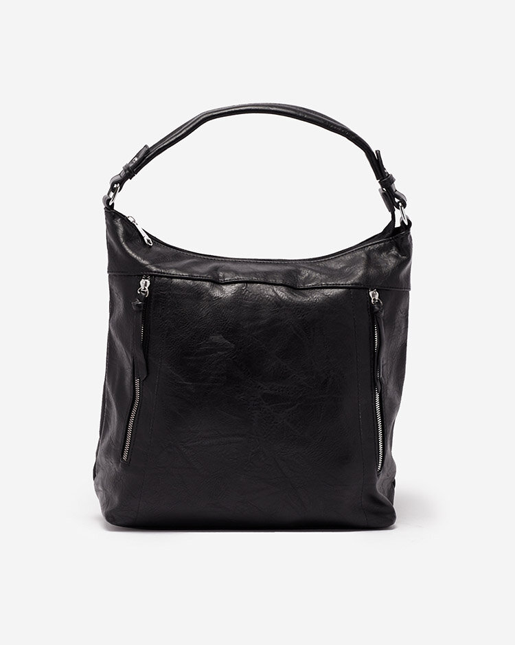 Royalfashion Большая женская сумка-шоппер черного цвета