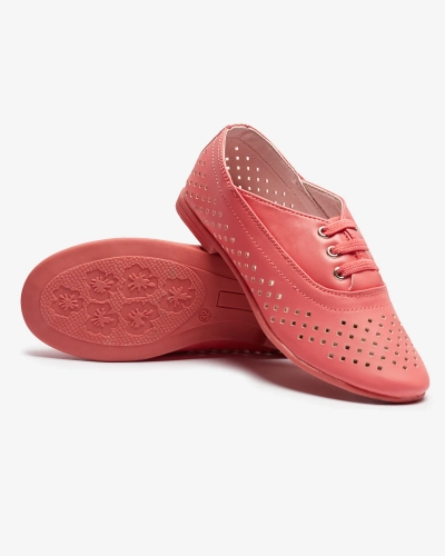 Розовые детские ажурные мокасины Janno- Footwear