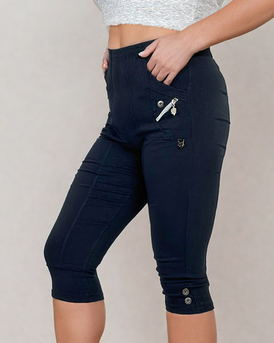 Royalfashion Женские брюки из ткани 7/8 PLUS SIZE