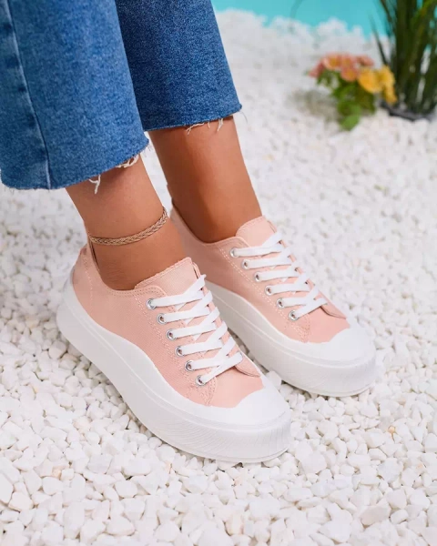 Спортивные кроссовки на платформе Royalfashion Pink Luceri