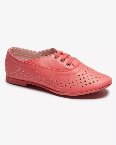 Розовые детские ажурные мокасины Janno- Footwear