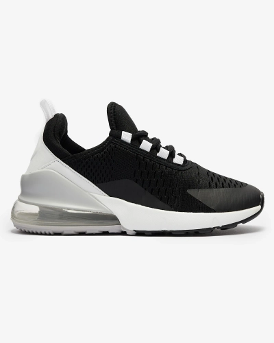 Черные женские спортивные туфли с белой вставкой Neterika - Обувь